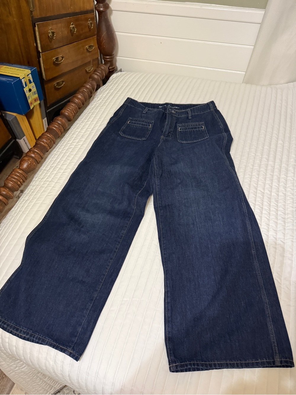 Old Navy Dark Indigo Wide-Leg Women's Jeans
